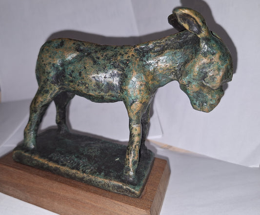 Rare Mid-Century "Rosita" by Carl Pappe - Taxco - brass baby donkey