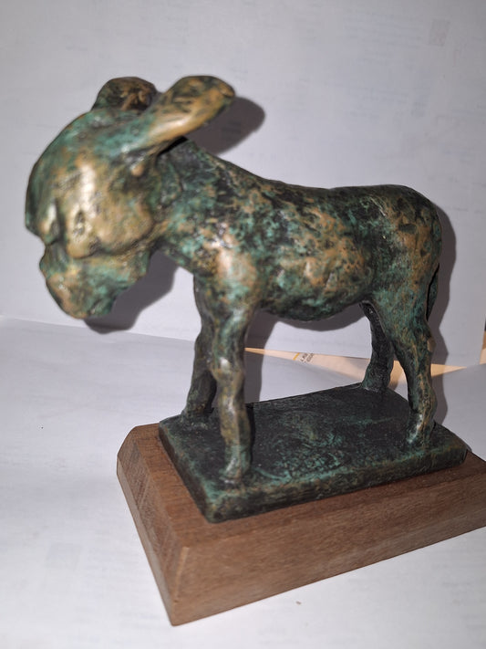 Rare Mid-Century "Rosita" by Carl Pappe - Taxco - brass baby donkey